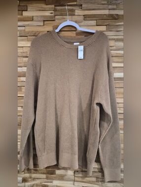 GAP Women's Ribbed Brown Sweater - Size L - New With Tags